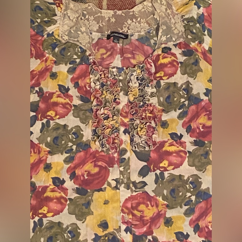 EUC- light weight ladies large blouse - Picture 3 of 6